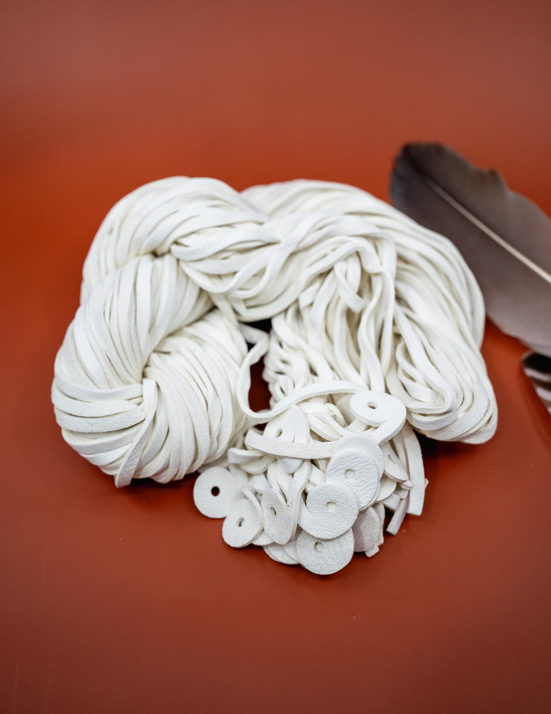 White Deerskin Leather Strap 6mm x 72 Inches Leather Straps, 1 Piece