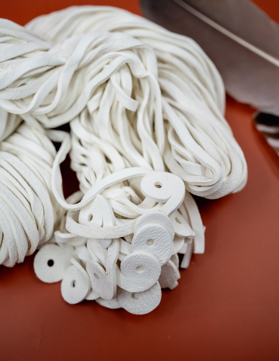 White Deerskin Leather Strap 6mm x 72 Inches Leather Straps, 1 Piece