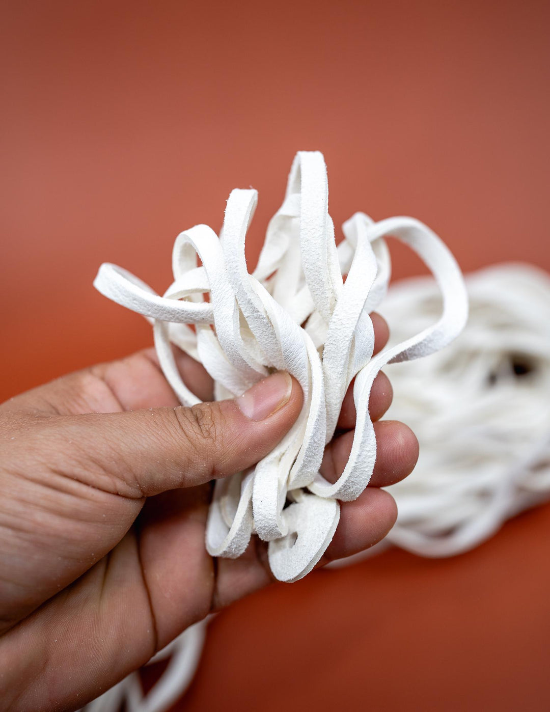 White Deerskin Leather Strap 6mm x 72 Inches Leather Straps, 1 Piece