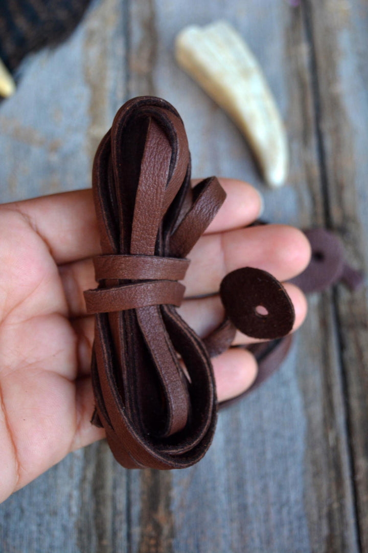 Fudge Brown Deerskin Leather Strap 6mm x 72 Inches Leather Straps, 1 Piece