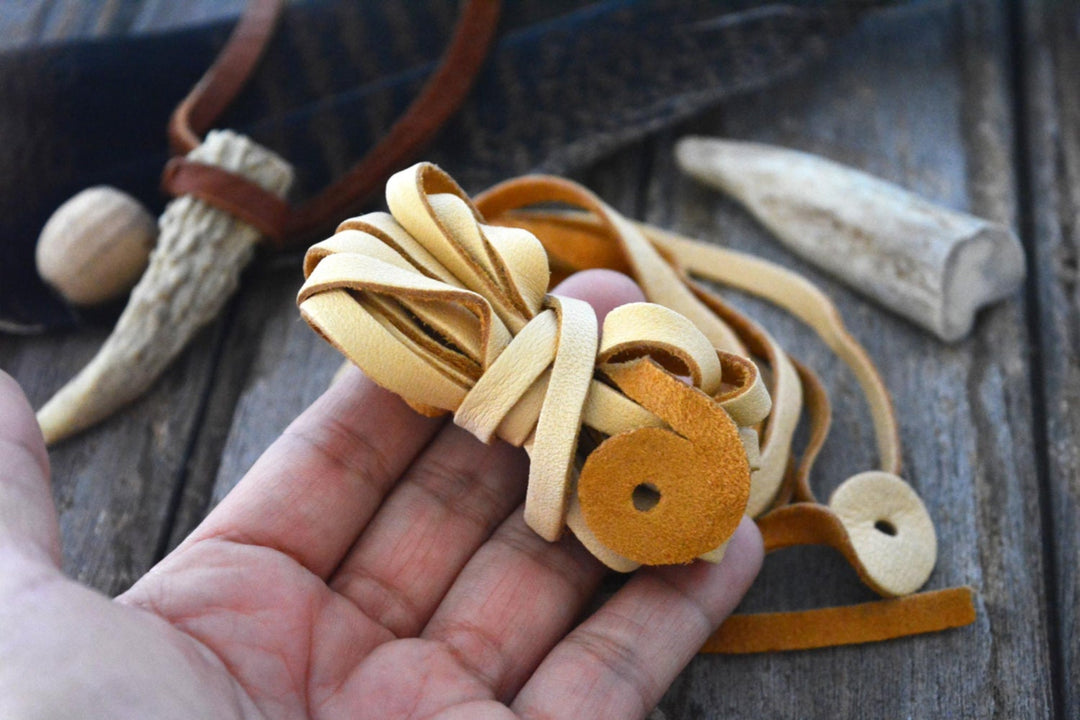 Light Tan Deerskin Leather Strap 6mm x 72 Inches Leather Straps, 1 Piece