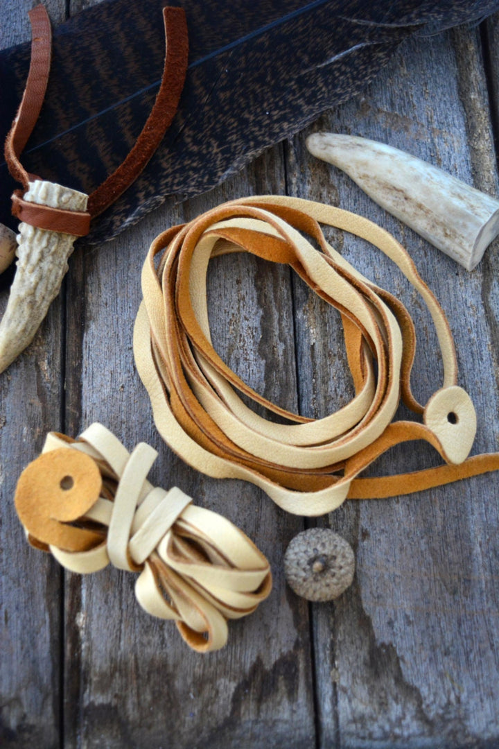 Light Tan Deerskin Leather Strap 6mm x 72 Inches Leather Straps, 1 Piece