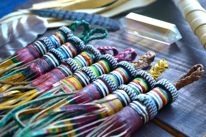 Multicolor Authentic African Tuareg Leather Tassel