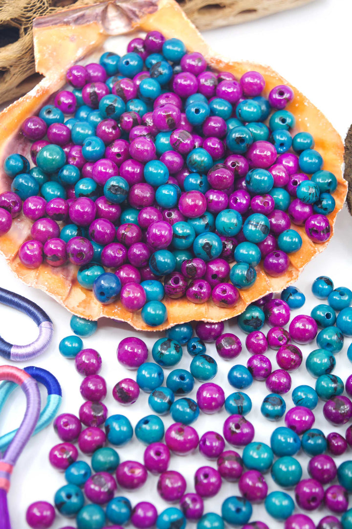 Blue and Purple Acai Beads Mix for DIY Jewelry making