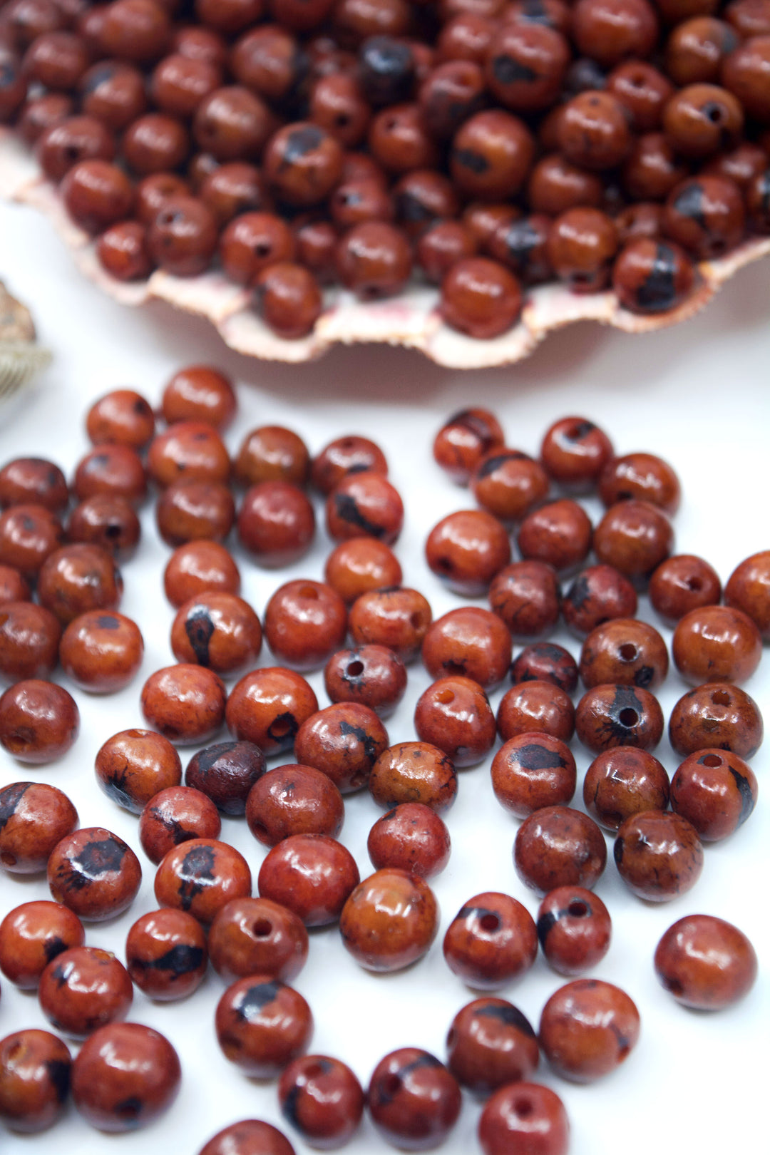 Chocolate Brown Acai Beads for DIY Jewelry Making
