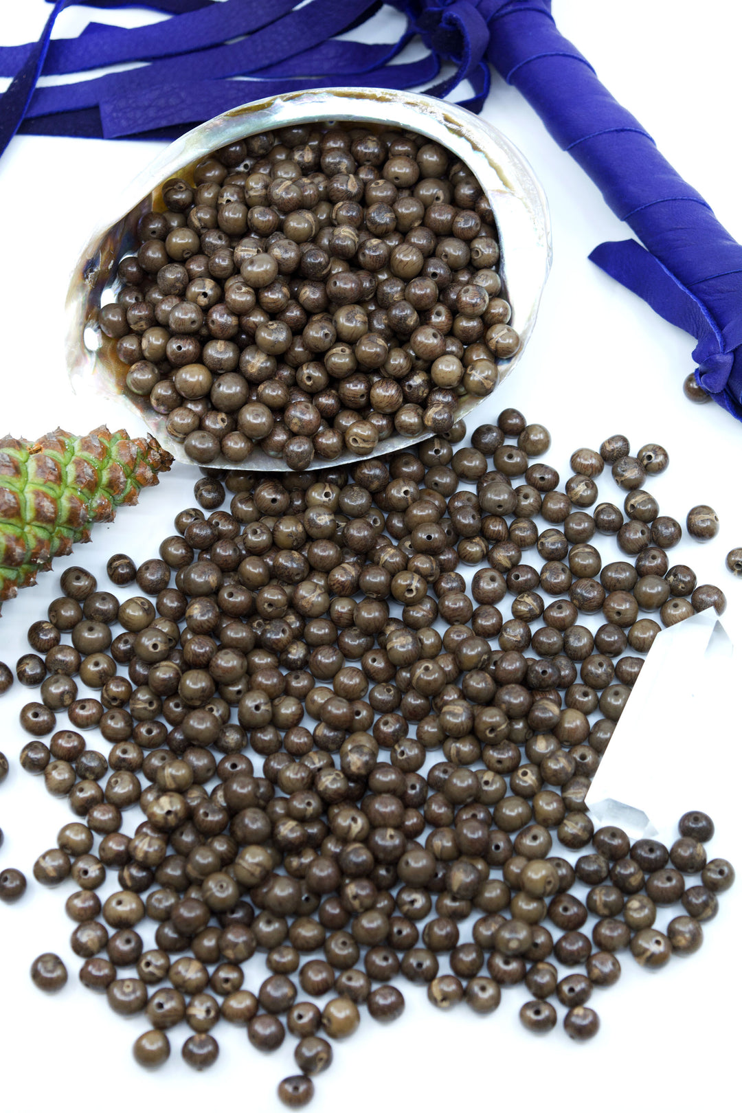 Natural Acai beads for Jewelry making.