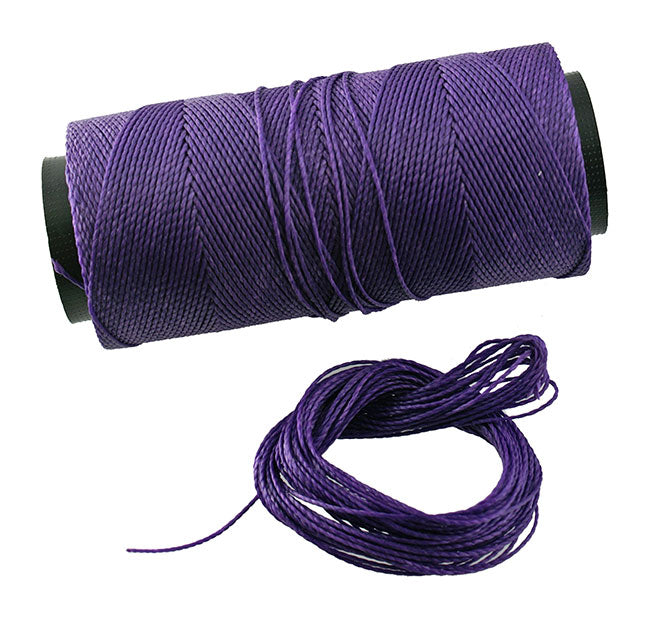 Waxed Polyester Cord, 1mm x pack of 25 feet (8.33 yards), 2-ply / Macrame, Hilo Encerado, Linha Encerada, Polyester Thread, Jewelry Making Supplies