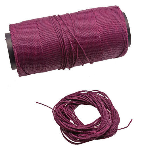 Waxed Polyester Cord, 1mm x pack of 25 feet (8.33 yards), 2-ply / Macrame, Hilo Encerado, Linha Encerada, Polyester Thread, Jewelry Making Supplies