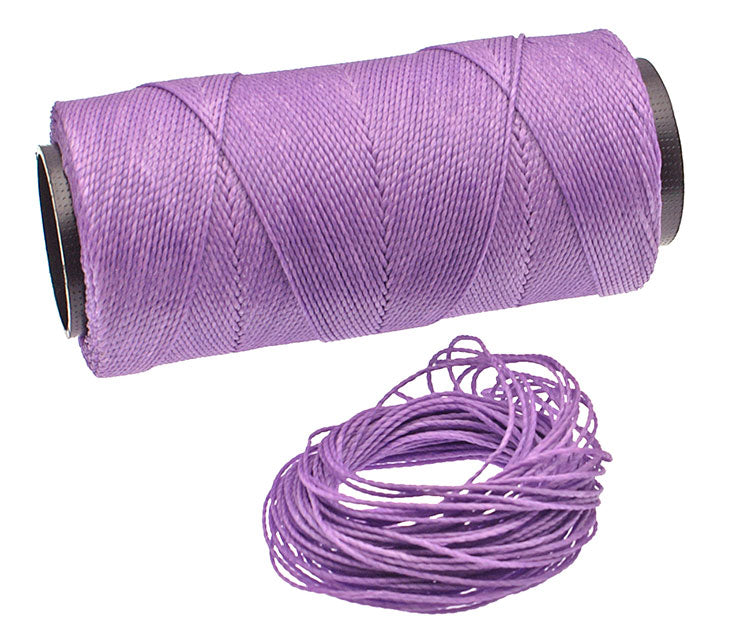 Waxed Polyester Cord, 1mm x pack of 25 feet (8.33 yards), 2-ply / Macrame, Hilo Encerado, Linha Encerada, Polyester Thread, Jewelry Making Supplies