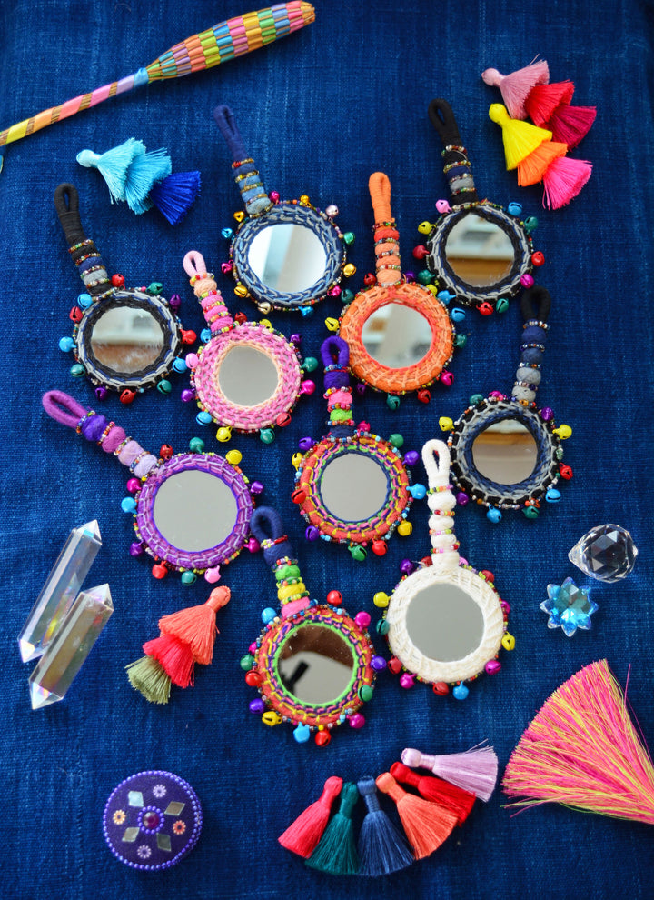 Rainbow Camel Swag: Mirror &amp; Bells Camel Swag Keychain, 5"