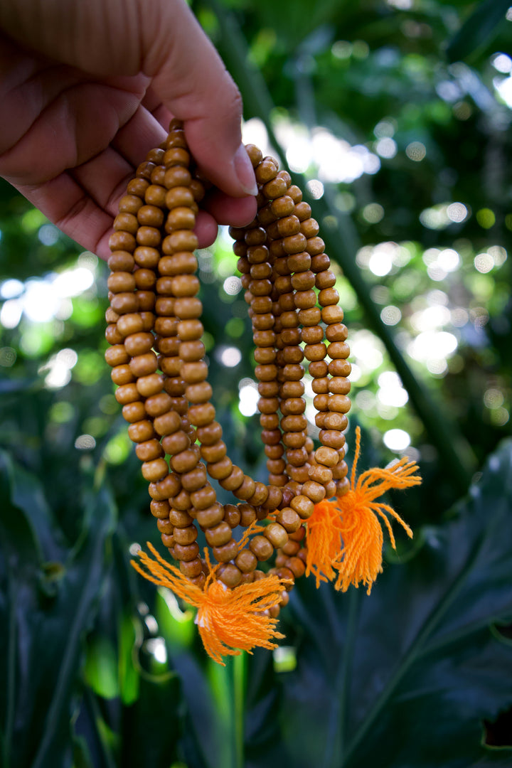Natural Wooden Rondelle Prayer Beads from Nepal, 108 beads / Meditation Male, Yoga Accessories, Yogi / Wooden Beads, Supplies