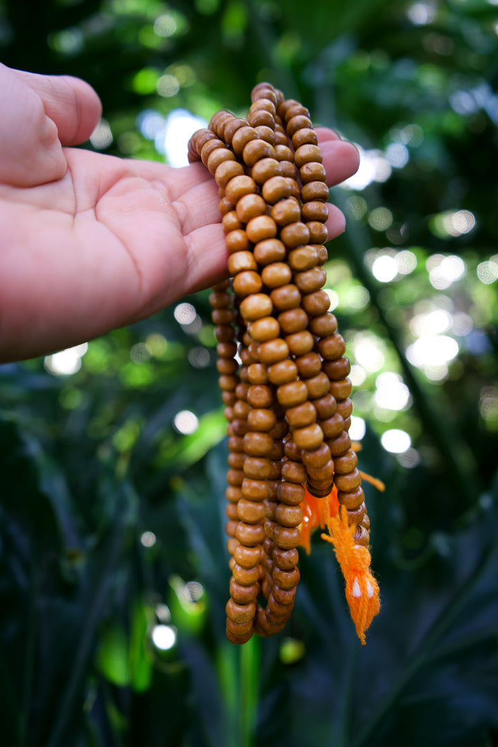 Natural Wooden Rondelle Prayer Beads from Nepal, 108 beads / Meditation Male, Yoga Accessories, Yogi / Wooden Beads, Supplies