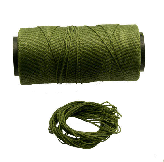 Waxed Polyester Cord, 1mm x pack of 25 feet (8.33 yards), 2-ply / Macrame, Hilo Encerado, Linha Encerada, Polyester Thread, Jewelry Making Supplies