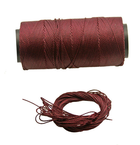 Waxed Polyester Cord, 1mm x pack of 25 feet (8.33 yards), 2-ply / Macrame, Hilo Encerado, Linha Encerada, Polyester Thread, Jewelry Making Supplies
