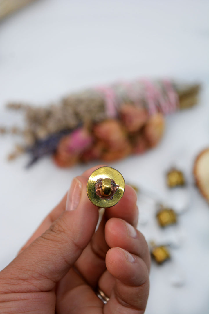Luxe Quarts: Small Himalayan Quartz Tip Pendant with Brass Cap, 1.5-1.8", 1 pendant / Nepal Jewelry, Magical Crystals, Healing Crystal
