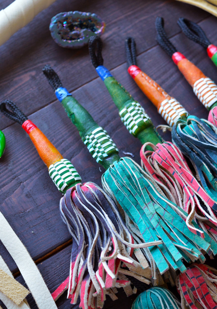 Multicolor Tuareg Tassel Top Details
