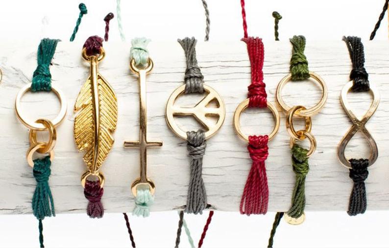 Pura Vida style Waxed Polyester Bracelets
